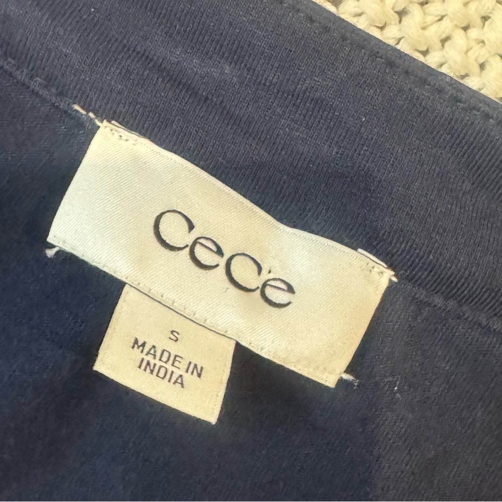 CeCe Elegant Navy Blouse - Picture 7 of 7